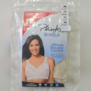 NWT Playtex 18 Hour Ultimate Shoulder Comfort Bra Size 38D